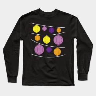 Lanterns | Purple Yellow Orange Long Sleeve T-Shirt